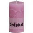 swieca pienkowa rustic rozowa bolsius 130 68 mm