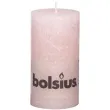 swieca pienkowa rustic rozowa pastel bolsius 130 68mm