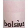 swieca pienkowa rustic rozowy pastel bolsius 100 50 mm