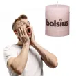 swieca pienkowa rustic rozowy pastel bolsius 80 68 mm