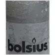 swieca pienkowa rustic szara jasna bolsius 100 50 mm