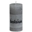 swieca pienkowa rustic szara jasna bolsius 100 50 mm