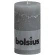 swieca pienkowa rustic szara jasna bolsius 130 68 cm