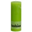 swieca pienkowa rustic zielona jasna bolsius 190 68 mm