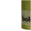 swieca pienkowa rustic zielona trzcinowa bolsius 190 68 mm