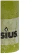 swieca pienkowa rustic zielona trzcinowa bolsius 190 68 mm