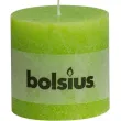 swieca pienkowa rustic zielony jasny bolsius 100 100 mm