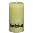 swieca pienkowa rustic zielony pastelowy bolsius 130 68mm