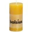swieca pienkowa rustic zolta bolsius 100 50 mm