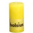 swieca pienkowa rustic zolta sloneczna bolsius 130 68mm