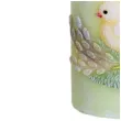 swieca pienkowa wielkanoc z kurczakiem seledynowy bartek candles 100 mm