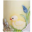 swieca pienkowa wielkanoc z kurczakiem zolty bartek candles 130 mm