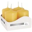 swieca pienkowa wotywna zolta bispol 60 38 mm 4 szt