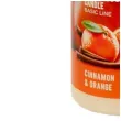 swieca pienkowa zapachowa scented cynamon i pomarancza ecru bartek candles 60 120 mm