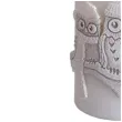 swieca pienkowa zimowe sowy biala bartek candles 60 130 mm