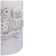 swieca pienkowa zimowe sowy biala bartek candles 60 130 mm