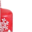 swieca pienkowa zimowe sowy czerwona bartek candles 50 100 mm