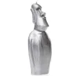 swieca posag moai srebrny metalik candellana