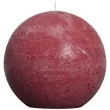 swieca rustic kula 145mm bordowa bolsius