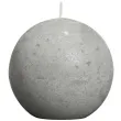 swieca rustic kula 80mm szara jasna bolsius