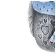 swieca sowa winter owl szaro blekitna bartek candles 100 mm