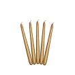 swieca stozkowa classic metalic zlota partydeco 240 mm 10 szt