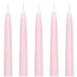 swieca stozkowa classic pastel rozowa jasna 240 mm 10 szt