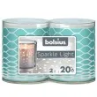 swieca w ozdobnym opakowaniu sparkle light siatka bolsius 64 50 mm 2 szt