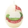 swieca wielkanoc jajko z barankiem zolta bartek candles 100 mm