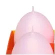 swieca wielkanoc matowe jajka rozowy bartek candles 60 mm 4 szt