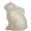 swieca wielkanoc matowy zajaczek ecru bartek candles 75 mm