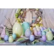 swieca wielkanoc pastelowe jajko niebieski bartek candles 100 mm
