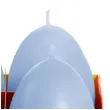 swieca wielkanoc pastelowe jajko niebieski bartek candles 60 mm 4 szt
