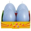 swieca wielkanoc pastelowe jajko niebieski bartek candles 60 mm 4 szt