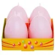 swieca wielkanoc pastelowe jajko rozowy bartek candles 60 mm 4 szt
