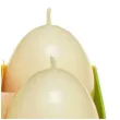 swieca wielkanoc pastelowe jajko zolty bartek candles 60 mm 4 szt