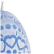 swieca wielkanoc pisanka azurowe serca niebieska bartek candles 75 mm