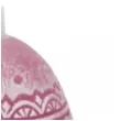 swieca wielkanoc pisanka koronkowa rozowa bartek candles 50 mm