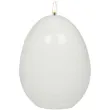 swieca wielkanocne jajko lakierowane biale adpal 90 70 mm