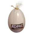 swieca wielkanocne jajko lakierowane kremowe adpal 140 100 mm