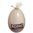 swieca wielkanocne jajko lakierowane kremowe adpal 90 70 mm