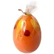 swieca wielkanocne jajko w plamki pomaranczowa arpex 6cm
