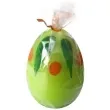 swieca wielkanocne jajko w plamki zielona arpex 6cm
