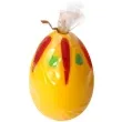 swieca wielkanocne jajko w plamki zolta arpex 6cm