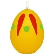 swieca wielkanocne jajko w plamki zolta arpex 6cm