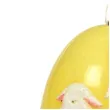 swieca wielkanocne jajko z barankiem zolta adpal 14cm