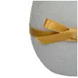 swieca wielkanocne jajko z kokardka szara adpal 9cm