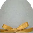 swieca wielkanocne jajko z kokardka szara adpal 9cm