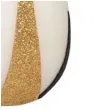 swieca wielkanocne jajko z pasami zloto czarnymi biala adpal 14cm