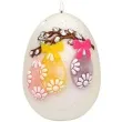 swieca wielkanocne jajko ze stroikiem biale adpal 140 100 mm